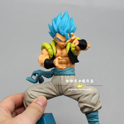 Figurka niebieskowłosy Vegeta, Gogeta i Son Goku 12 cm