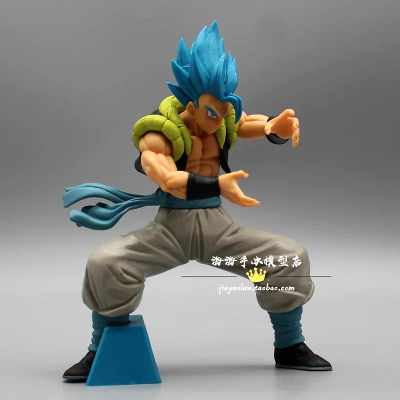 Figurka niebieskowłosy Vegeta, Gogeta i Son Goku 12 cm